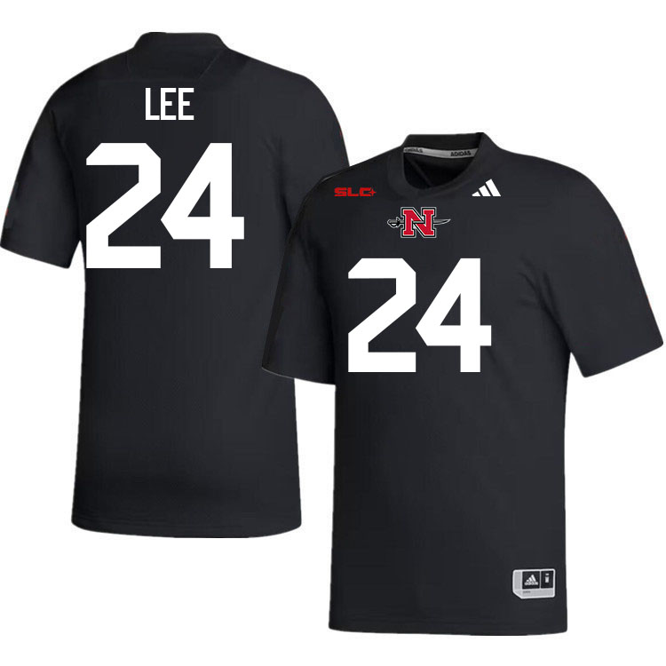 Nicholls Colonels #24 Shane Lee College Football Jerseys,Uniforms Stitched-Black